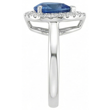 Afbeelding in Gallery-weergave laden, echte round saffier 3.30karaat ring profielweergave
