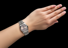 Afbeelding in Gallery-weergave laden, Pinkstok wijzerplaat Rolex Datumjust 31 mm horloge Jubileumband middelgroot P8
