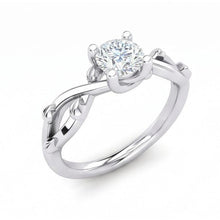 Afbeelding in Gallery-weergave laden, echte round diamant 1.75karaat ring zijaanzicht
