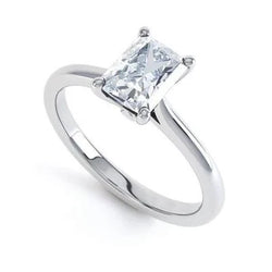 Prachtige Griffenset Stralend Geslepen 2,25 Ct Echt Diamond Wedding Solitaire Ring