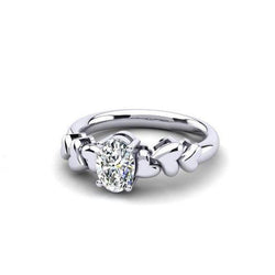 Prachtige Ovaal Geslepen 1,75 Ct Solitaire Echt Diamanten Verlovingsring