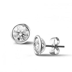 Prachtige Ronde Briljant Geslepen 3,80 Ct Echt Diamanten Studs Oorbel Wit Goud