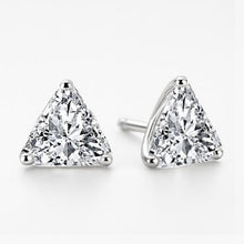 Afbeelding in Gallery-weergave laden, Prachtige Trilliant Geslepen Echt Diamant 2 Karaats Stud Dames Oorbel Wit Goud
