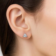 Afbeelding in Gallery-weergave laden, Prachtige Trilliant Geslepen Echt Diamant 2 Karaats Stud Dames Oorbel Wit Goud
