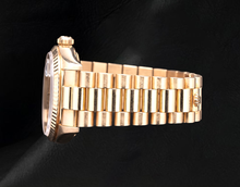 Afbeelding in Gallery-weergave laden, Premium Champagne Diamant Briljant Rolex – karaat Yellow Gold
