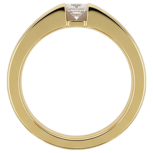 Afbeelding in Gallery-weergave laden, Princess Cut Echt Diamond Tension Set Herenring 0,75 Karaat Geel Goud
