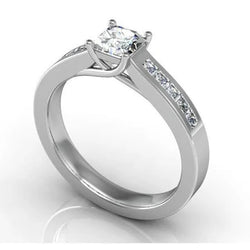 Princess Cut 1,75 Ct Echt Diamanten Verlovingsring Wit Goud 14K