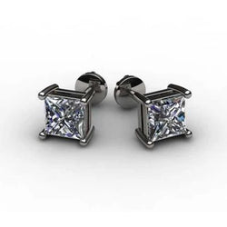 Natuurlijke Diamanten Oorbel 4.50ct - Witgoud 14K