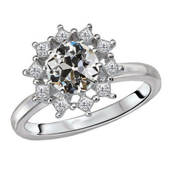 Diamant Halo Ring 3,50 karaat F/VS1 – 14 Karaat Witgoud