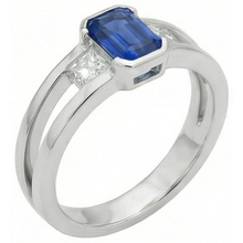 Afbeelding in Gallery-weergave laden, echte diamant 1.25karaat ring close-up detail
