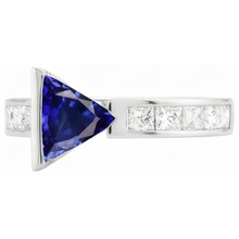 Afbeelding in Gallery-weergave laden, echte diamant 1karaat ring zijaanzicht

