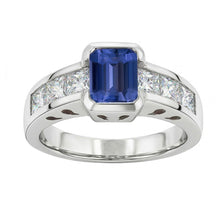 Afbeelding in Gallery-weergave laden, echte saffier 2.50karaat ring close-up detail
