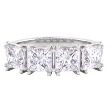Afbeelding in Gallery-weergave laden, Prinses Geslepen Diamant Jubileum Ring Band 3 Karaat
