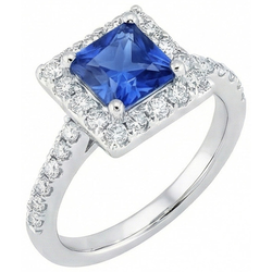 Echte Saffier Ring 2.25 Karaat