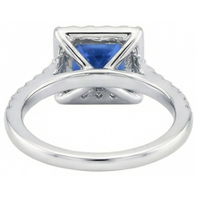 Afbeelding in Gallery-weergave laden, echte princess saffier 2.25karaat ring op wit
