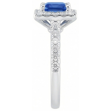 Afbeelding in Gallery-weergave laden, echte princess saffier 2.25karaat ring profielweergave
