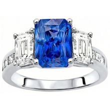 Afbeelding in Gallery-weergave laden, echte diamant 2.50karaat ring vooraanzicht
