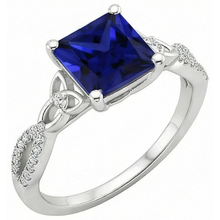 Afbeelding in Gallery-weergave laden, echte round diamant 4karaat ring zijaanzicht
