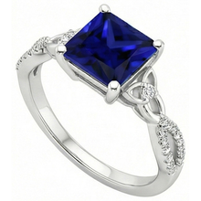 Afbeelding in Gallery-weergave laden, echte round diamant 4karaat ring bovenaanzicht
