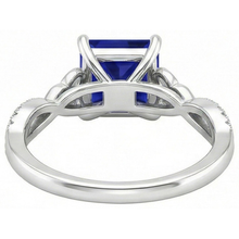 Afbeelding in Gallery-weergave laden, echte round diamant 4karaat ring op wit
