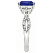 Afbeelding in Gallery-weergave laden, echte round diamant 4karaat ring profielweergave
