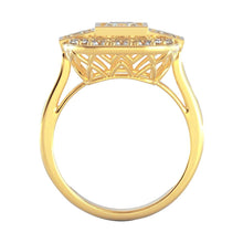 Afbeelding in Gallery-weergave laden, Prinses En Ronde Echt Diamanten Bruiloft 2,15 Karaats Ring Geel Goud 14K
