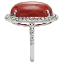 Afbeelding in Gallery-weergave laden, echte round diamant 14karaat ring profielweergave
