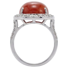Afbeelding in Gallery-weergave laden, echte round diamant 14karaat ring op wit
