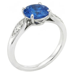 Echte Saffier Ring 2.40 Karaat