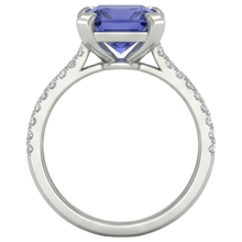 Afbeelding in Gallery-weergave laden, echte princess tanzaniet 3.00karaat ring op wit
