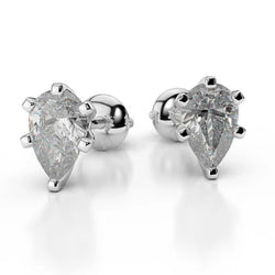 Natuurlijke Diamanten Oorbellen 4.00ct - 14K Witgoud