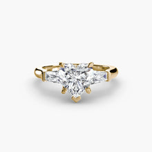 Afbeelding in Gallery-weergave laden, Rond Briljant Fijne Diamant ring in Gold – achteraanzicht
