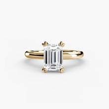 Afbeelding in Gallery-weergave laden, Fijne Diamant ring in Gold – achteraanzicht
