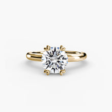 Afbeelding in Gallery-weergave laden, Fijne Diamant Setting in Gold – vooraanzicht
