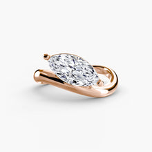 Afbeelding in Gallery-weergave laden, Diamant Setting in Gold – achteraanzicht
