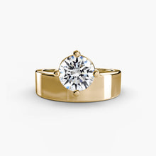 Afbeelding in Gallery-weergave laden, Fijne Diamant Setting in Gold – zijaanzicht
