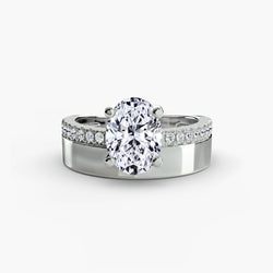 Elegant Setting met Pavé Fijne Diamant – 0,13 karaat