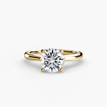 Afbeelding in Gallery-weergave laden, Setting Gold met Fijne Diamant – bovenaanzicht
