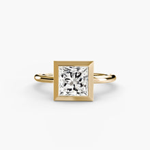 Afbeelding in Gallery-weergave laden, Edelsteen ring in Gold – zijaanzicht
