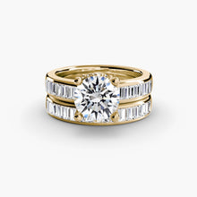 Afbeelding in Gallery-weergave laden, Setting Gold met Fijne Diamant – bovenaanzicht
