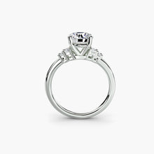 Afbeelding in Gallery-weergave laden, Diamant Rond Briljant Setting in Gold – vooraanzicht
