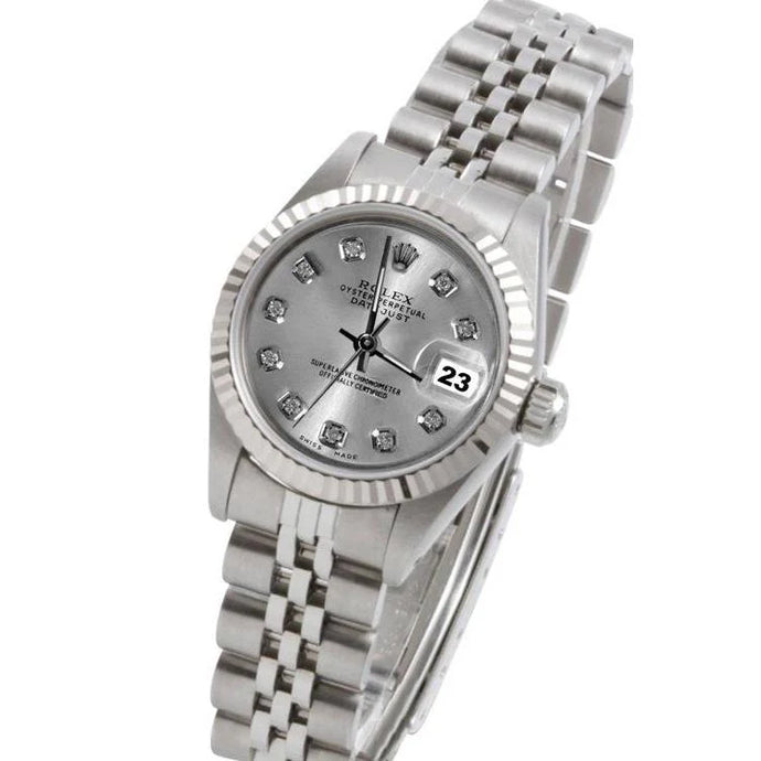 Rand zilveren diamanten Rolex