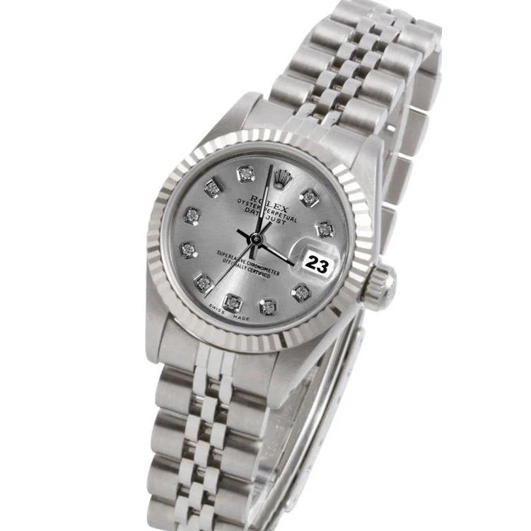 Rand zilveren diamanten Rolex