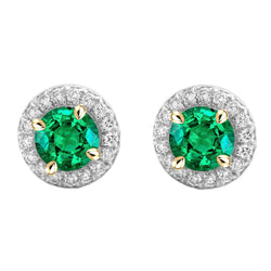 Fijne Smaragd Gemstone Earring – GIA Gekeurd 2 karaat