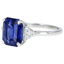 Afbeelding in Gallery-weergave laden, echte diamant 3.50karaat ring bovenaanzicht
