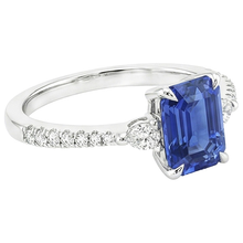 Afbeelding in Gallery-weergave laden, echte round diamant 4.50karaat ring profielweergave
