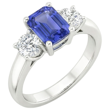 Afbeelding in Gallery-weergave laden, echte round diamant 3.50karaat ring zijaanzicht
