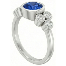 Afbeelding in Gallery-weergave laden, echte round diamant 2.70karaat ring profielweergave
