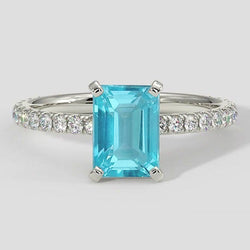 Ring Paraiba Toermalijn 1.50ct Smaragd Stijl