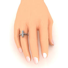 Afbeelding in Gallery-weergave laden, Ring met 2 stenen, 2 karaat natuurlijke diamanten en baguettes
